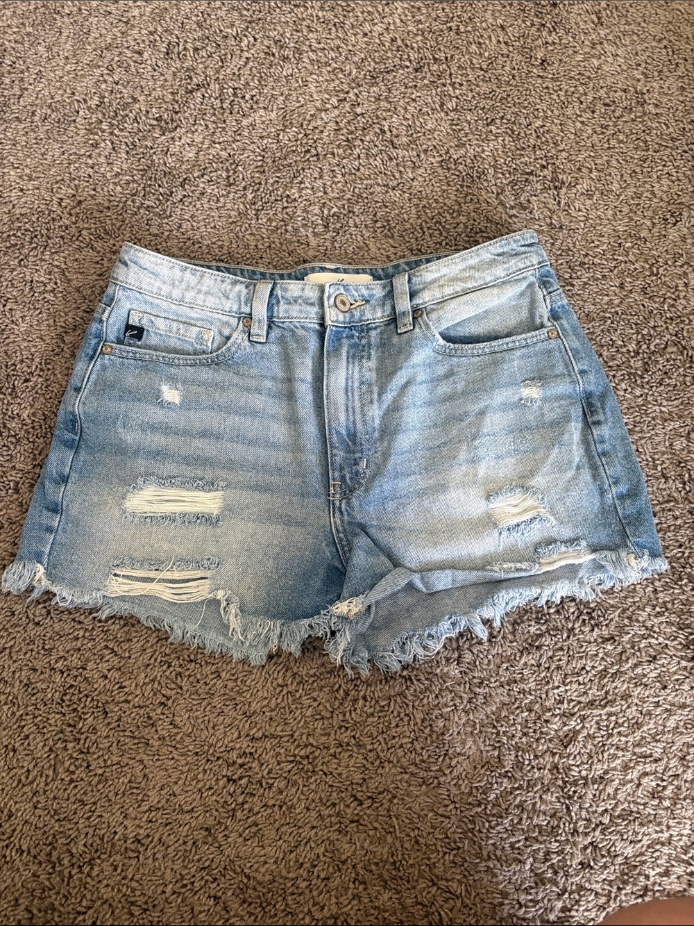 KanCan Distressed Denim Shorts